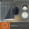 Vaxcel Hanson Steel 1 Light LED Matte Black and White Contemporary Dark Sky In/Outdoor Wall Sconce T0740 - alternate 10